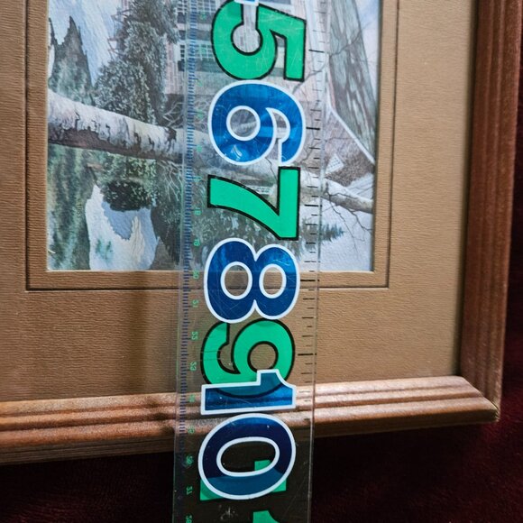 framed dick bailey artwork described artist on back - Picture 4 of 6